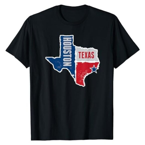 Olin D Tops - Houston Texas Souvenir Graphic T-Shirt Travel Fan Gift Casual Streetwear Tee 91